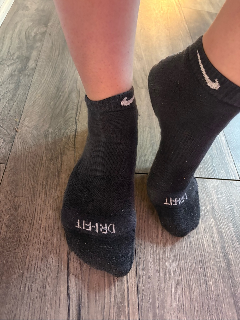 Nike Black Low-Cut Men's Athletic Socks with White Swoosh